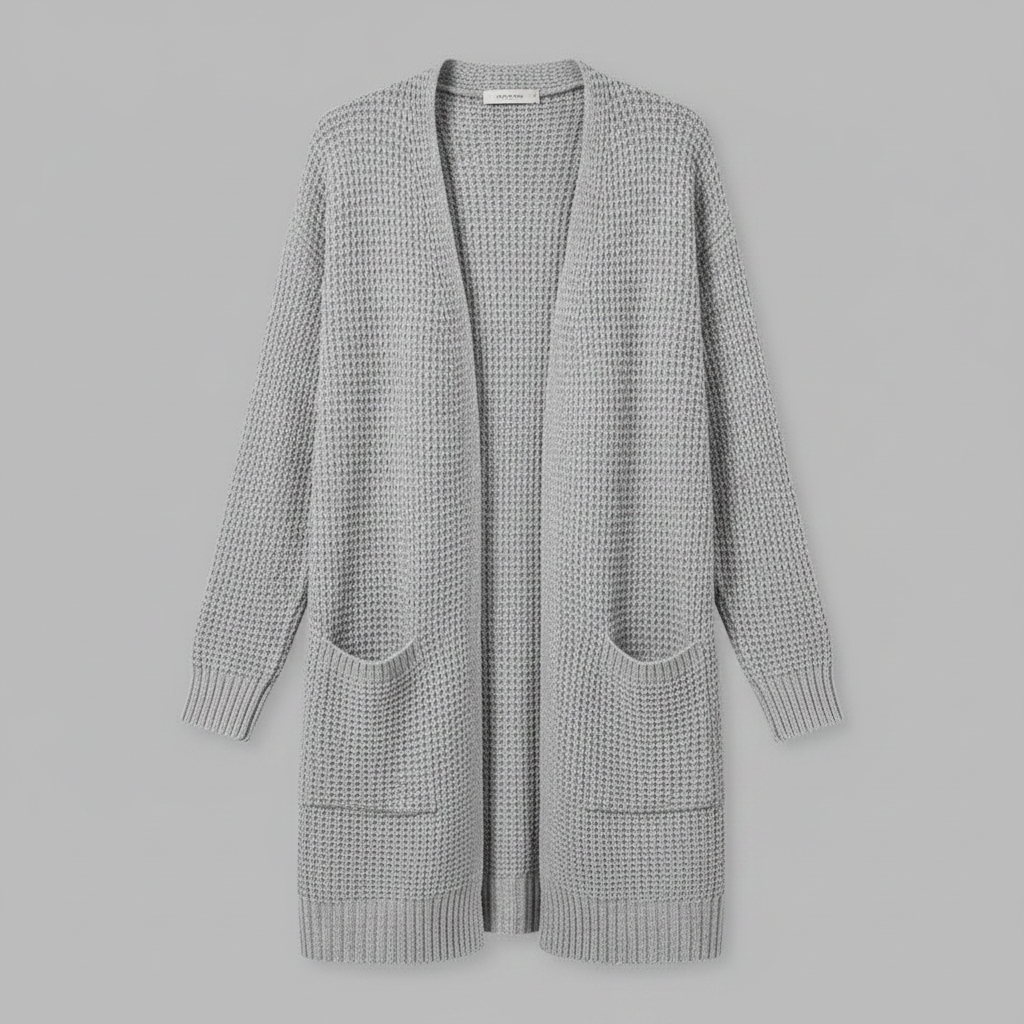 Cardigan Elegante Lungo Donna in Lana | Moda Femminile