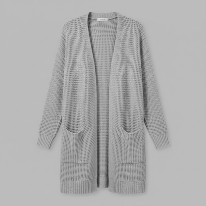 Cardigan Elegante Lungo Donna in Lana | Moda Femminile