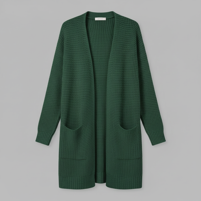 Cardigan Elegante Lungo Donna in Lana | Moda Femminile