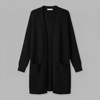 Cardigan Elegante Lungo Donna in Lana | Moda Femminile