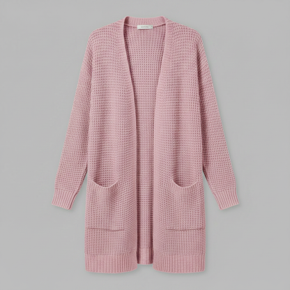 Cardigan Elegante Lungo Donna in Lana | Moda Femminile
