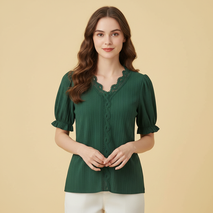 Camicetta Elegante Azzurra Donna | Camicetta Estiva Elegante