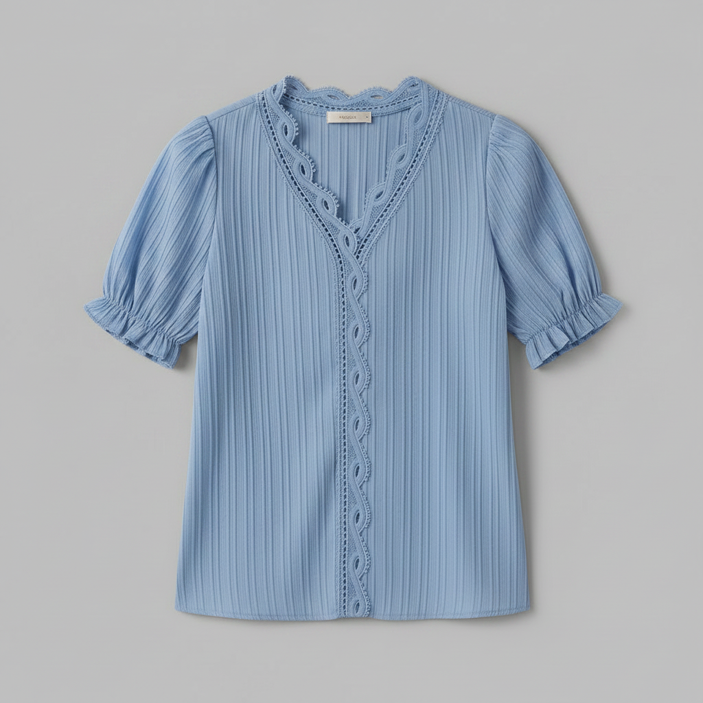 Camicetta Elegante Azzurra Donna | Camicetta Estiva Elegante