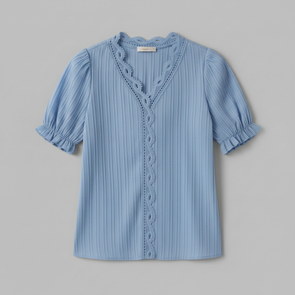 Camicetta Elegante Azzurra Donna | Camicetta Estiva Elegante