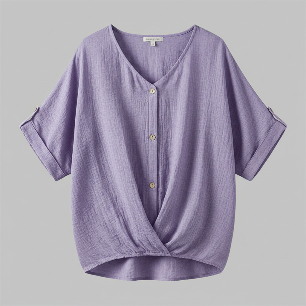 Camicetta Elegante Donna | Top Scollo a V Maniche Lunghe