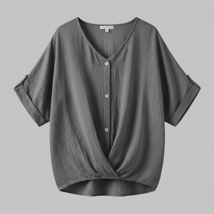 Camicetta Elegante Donna | Top Scollo a V Maniche Lunghe