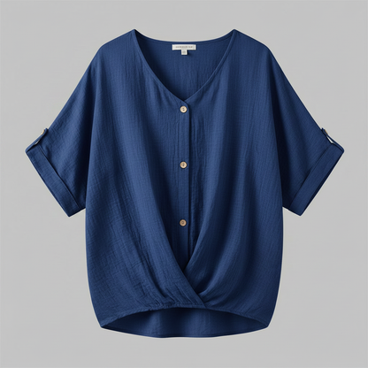 Camicetta Elegante Donna | Top Scollo a V Maniche Lunghe