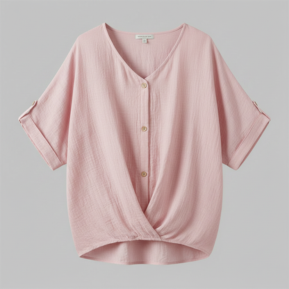 Camicetta Elegante Donna | Top Scollo a V Maniche Lunghe