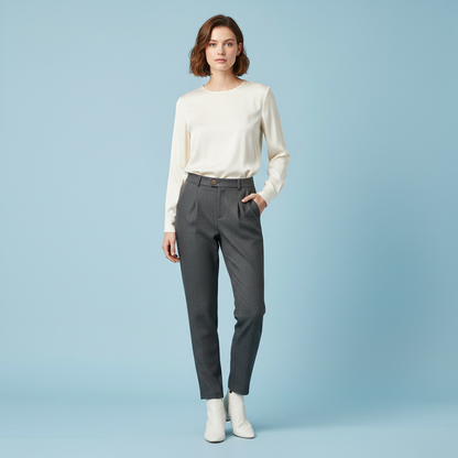 Pantaloni Eleganti Donna Bianca | Moda Femminile